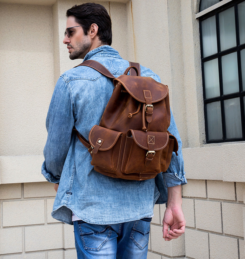 Stylish top men backpack