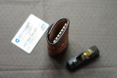 Handmade Leather Tooled Lily Flower Biker Mens Cool Car Key Wallet KeyChain for Men