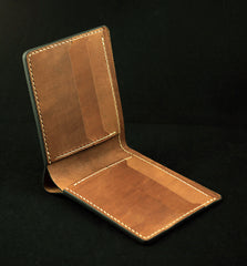 Handmade Leather Tooled Assassins Creed Mens billfold Wallet Cool Leather Wallet Slim Wallet for Men