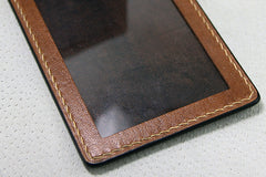 Handmade Leather Tooled Walking Dead License Wallet Mens Card billfold Wallet Cool Leather Wallet Slim Wallet for Men