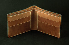 Handmade Leather Tooled Assassins Creed Mens billfold Wallet Cool Leather Wallet Slim Wallet for Men