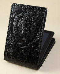Handmade Leather Tooled Predator License Wallet Mens Card billfold Wallet Cool Leather Wallet Slim Wallet for Men