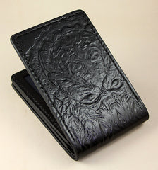 Handmade Leather Tooled Predator License Wallet Mens Card billfold Wallet Cool Leather Wallet Slim Wallet for Men