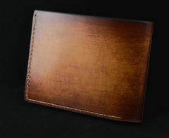 Handmade Leather Tooled Assassins Creed Mens billfold Wallet Cool Leather Wallet Slim Wallet for Men