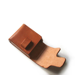 Cool Brown Leather Mens Cigarette Case Cigarette Holder Case for Men - iwalletsmen