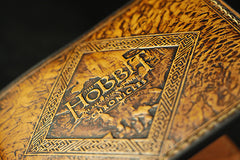 Handmade Leather Tooled Hobbit2 Mens billfold Wallet Cool Leather Wallet Slim Wallet for Men