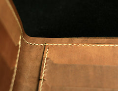 Handmade Leather Tooled Assassins Creed Mens billfold Wallet Cool Leather Wallet Slim Wallet for Men