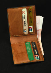 Handmade Leather Tooled Henna Floral Mens billfold Wallet Cool Leather Wallet Slim Wallet for Men