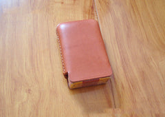 Handmade Brown Leather Mens Cigarette Case Cigarette Holder Case for Men - iwalletsmen