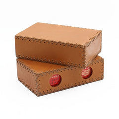Handmade Brown Leather Cigarette Holder Mens Cool Cigarette Holder Case for Men - iwalletsmen