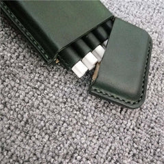 Cute Leather Womens 10pcs Cigarette Holder Case Vintage Custom Cigarette Case for Women - iwalletsmen