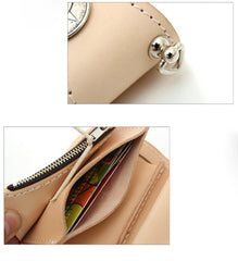 Handmade Cool Leather Small Biker Chain Wallet Mens billfold Chain Wallet - iwalletsmen
