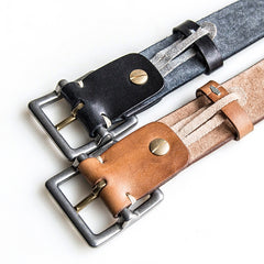 Handmade Genuine Custom Leather Mens Leather Men Black Brown Belt for Men