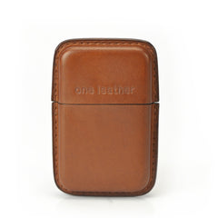 Handmade Green Leather Mens 11pcs Cigarette Holder Case Cool Custom Cigarette Case for Men - iwalletsmen