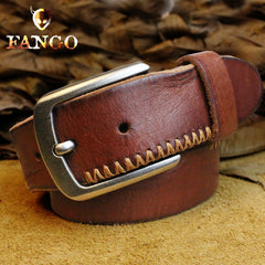 Handmade Genuine Leather Mens Leather Men Brown Black Belt for Men Cool Leather Belt