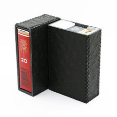 Handmade Black Leather Cigarette Holder Mens Cool Cigarette Holder Case for Men - iwalletsmen