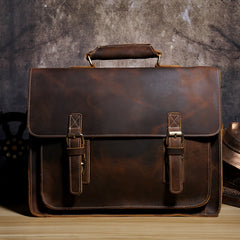 Genuine Leather Mens Cool Messenger Bag Briefcase Chest Bag Bike Bag Cycling Bag for men