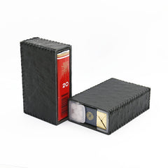 Handmade Black Leather Cigarette Holder Mens Cool Cigarette Holder Case for Men - iwalletsmen