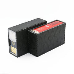 Handmade Black Leather Cigarette Holder Mens Cool Cigarette Holder Case for Men - iwalletsmen