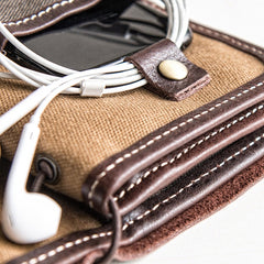 Handmade Leather Mens Cool Long Leather Wallet Bifold Bulky Clutch Wallet for Men - iwalletsmen