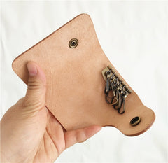 Handmade Mens Leather Biker Key Wallets Cool Small Key Wallets Key Holder - iwalletsmen