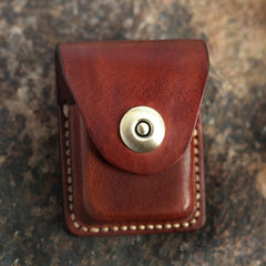 Cool Mens Leather Zippo Lighter Cases with Loop Zippo lighter Holder with clip - iwalletsmen