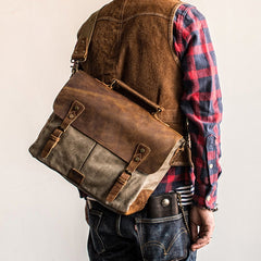 Canvas Mens Cool Messenger Bag iPad Bag Chest Bag Bike Bag Cycling Bag for men