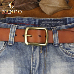 Handmade Genuine Leather Mens Leather Men Brown Belt for Men Cool Leather Belt