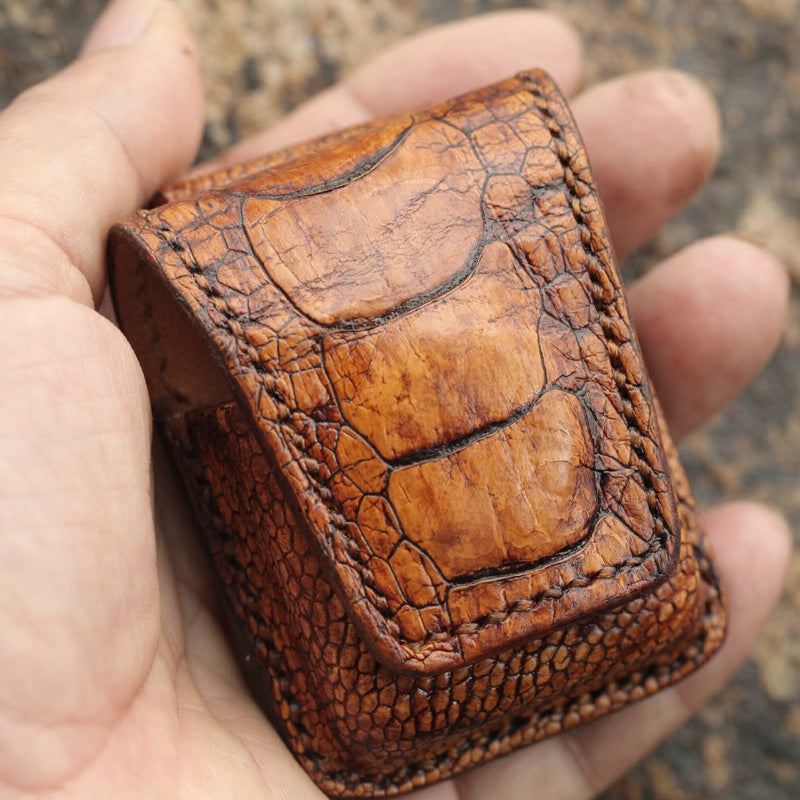 Cool Zippo Case Brown Leather Zippo Lighter Cases with Loop Zippo lighter Holders with clips