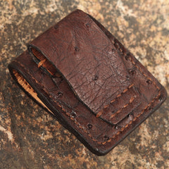 Cool Mens Leather Zippo Lighter Cases with Loop Zippo lighter Holders with clips - iwalletsmen