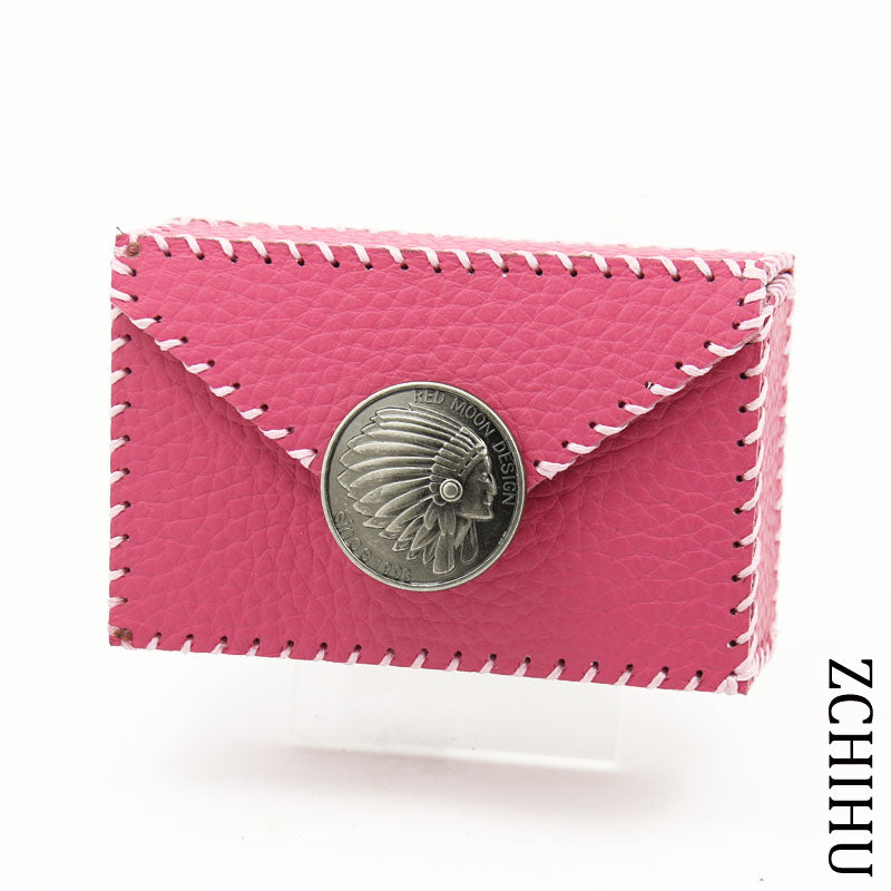 Cool Handmade Leather Womens Pink Indian Cigarette Holder Case for Women - iwalletsmen