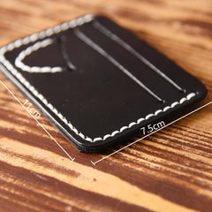 Handmade Mens Cool billfold Leather Wallet Men Small Card Slim Wallets for Men