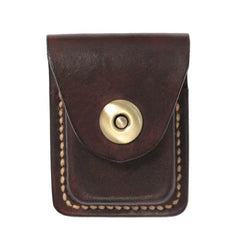 Cool Mens Leather Zippo Lighter Cases with Loop Zippo lighter Holder with clip - iwalletsmen