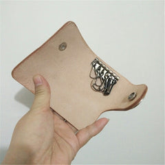 [On Sale] Handmade Mens Leather Biker Key Wallets Cool Small Key Wallets Key Holder - iwalletsmen