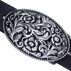 Handmade Genuine Leather Punk Rock Western Country Floral Mens Cool Men Biker Trucker Leather Belt