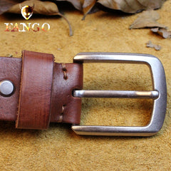Handmade Genuine Leather Mens Leather Men Brown Black Belt for Men Cool Leather Belt
