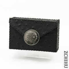Cool Handmade Leather Mens Black Indian Cigarette Holder Case for Men - iwalletsmen