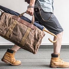 Canvas Mens Cool Weekender Bag Travel Bag Duffle Bags Overnight Bag Holdall Bag for men - iwalletsmen