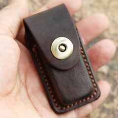 Cool Mens Leather Dunhill Rollagas Lighter Case with Loop Dunhill lighter Holder with clips - iwalletsmen