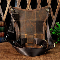 Leather Belt Pouch Mens Small Cases Waist Bag Hip Pack Belt Bag Fanny Pack Bumbag for Men
