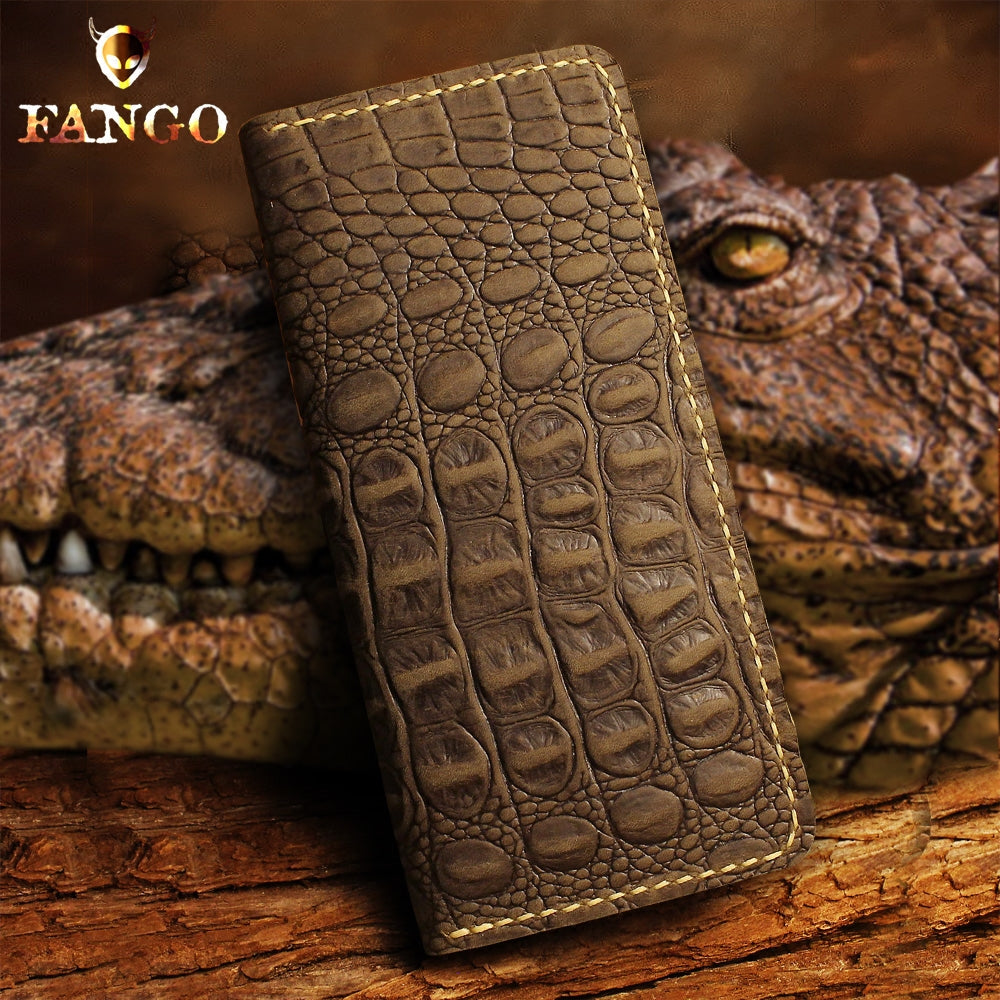 Alligator Credit Card Wallet - Handmade Men's Wallets