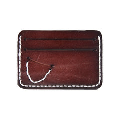 Handmade Mens Cool billfold Leather Wallet Men Small Card Slim Wallets for Men