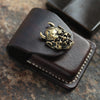 Cool Mens Leather Zippo Lighter Cases with Loop Zippo lighter Holder with clips - iwalletsmen