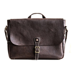 Genuine Leather Mens Messenger Bag Briefcase Laptop Bag Bike Bag Cycling Bag for men - iwalletsmen
