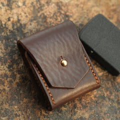 Cool Mens Leather Zippo lighter Holder with clip Zippo Lighter Case with Loop - iwalletsmen