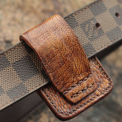 Zippo lighter Holders with clips Cool Zippo Case Brown Leather Zippo Lighter Cases with Loop 