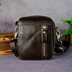 Leather Belt Pouch Mens Small Cases Waist Bag Hip Pack Belt Bag Fanny Pack Bumbag for Men