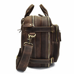 Genuine Leather Mens Cool Messenger Bag Work Bag Satchel Bag Briefcase Bag for men