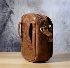 Leather Belt Pouch Mens Small Cases Waist Bag Hip Pack Belt Bag Fanny Pack Bumbag for Men