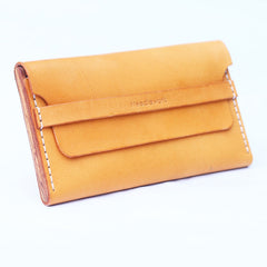 Cool Wooden Beige Leather Mens Cigarette Case Custom Cigarette Holder for Men - iwalletsmen